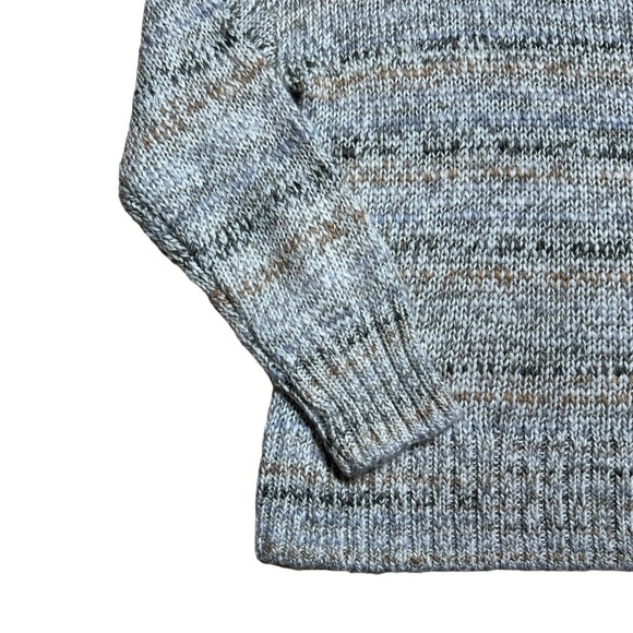 Chelsea28 Grey Stripped Striped Turtleneck Knit Sweater | U.S. Woman’s Medium - Picture 3 of 9